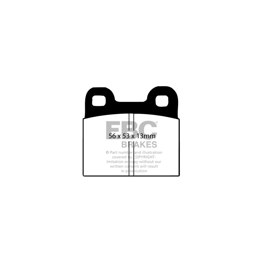 EBC PLK1669 Porsche 356 C Yellowstuff Pads and Brake Line Performance Pack - ATE Caliper 3 | ML Performance UK Car Parts