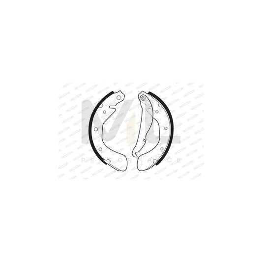 FERODO PREMIER FSB334 Brake Shoe Set with accessories | ML Performance Car Parts