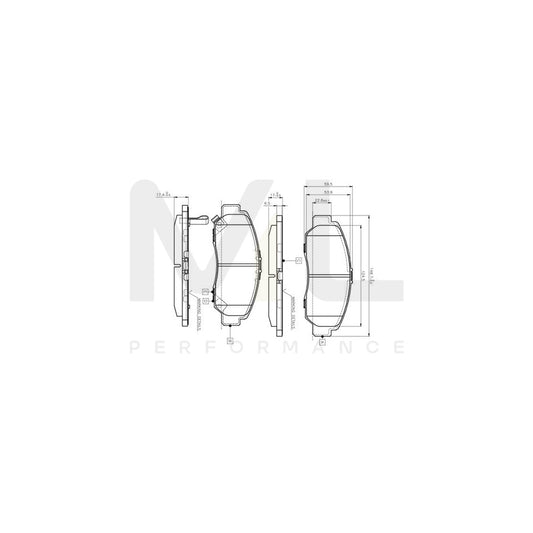 Bosch 0986Tb2371 Brake Pad Set For Honda Civic Ix Saloon (Fb, Fg) Excl. Wear Warning Contact, With Accessories  | ML Performance Car Parts