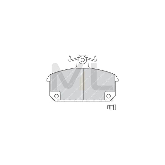 Ferodo Sl Fsl1382 Brake Pad Set Not Prepared For Wear Indicator, With Piston Clip | ML Performance Car Parts