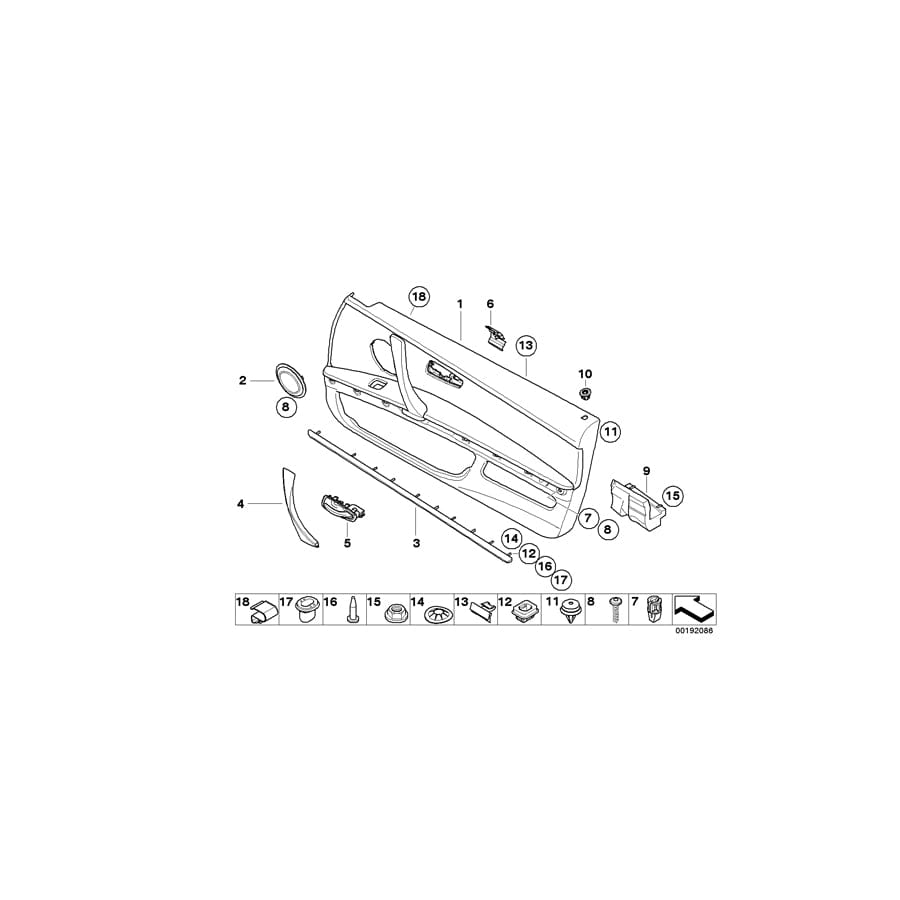 Genuine BMW 51419135364 E92 E93 Door Lining Leather Right CREAMBEIGE (Inc. 320i, M3 & 328i) | ML Performance UK Car Parts