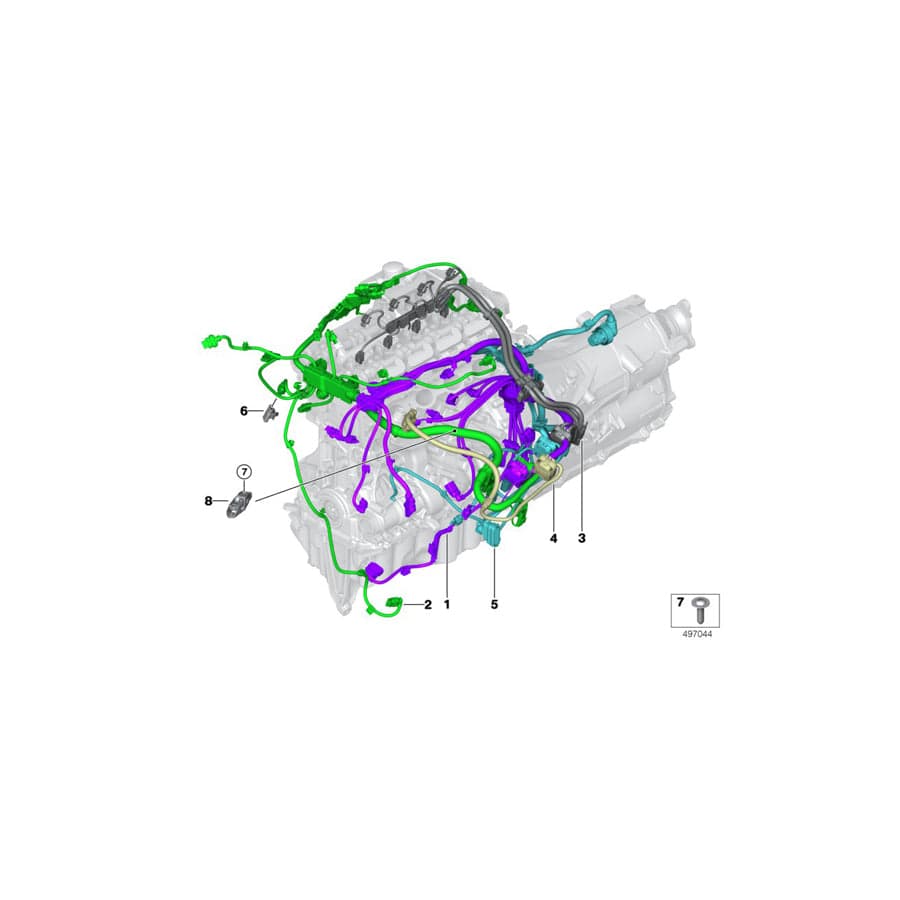 Genuine BMW 12518642929 G30 G31 G11 Wiring Harness, Engine Ignition Module (Inc. 520i, 530i & 530e) | ML Performance UK Car Parts