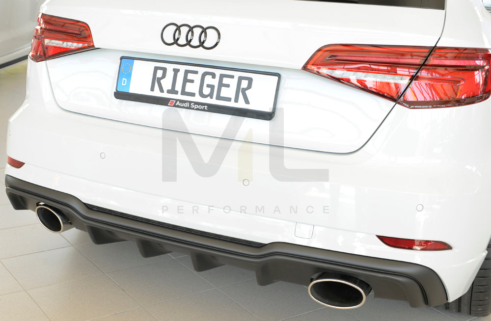 Rieger 00056823 Audi 8V Rear Diffuser (A3 & S3) 9 | ML Performance UK Car Parts