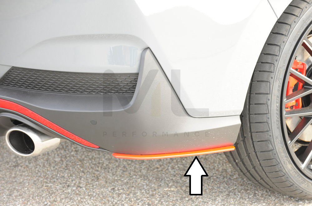Rieger 00076008 Hyundai Rear Side Splitter (i30 N-Performance & i30 N) 4 | ML Performance UK Car Parts