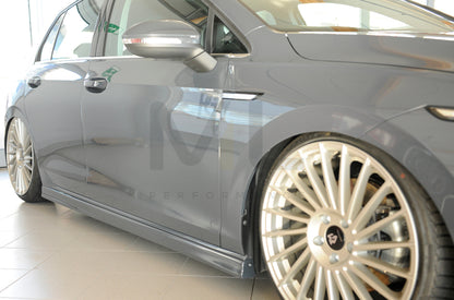 Rieger 00059602 VW Mk8 Golf Side Skirt (GTI, GTD & GTE) 4 | ML Performance UK Car Parts