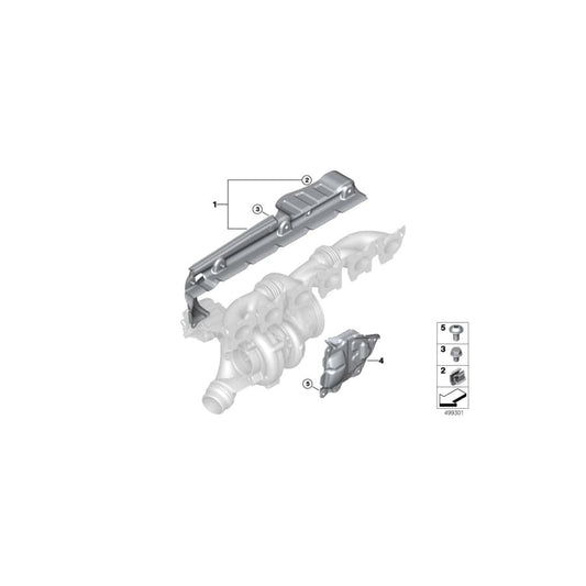 Genuine BMW 11798679023 G14 G11 G16 Heat Shield, Turbocharger, Lower (Inc. 745eX, 630iX & 745Le) | ML Performance UK Car Parts