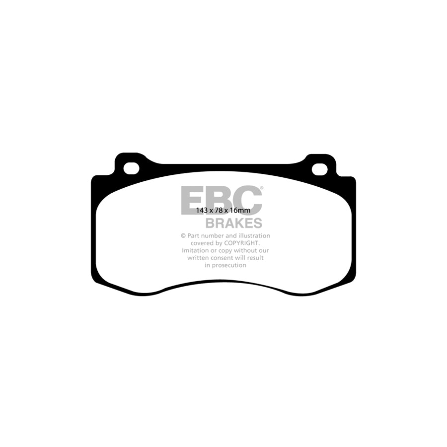 EBC DP31764C Chrysler Dodge Redstuff Front Brake Pads - Brembo Caliper (Inc. 300C, Challenger & Charger) 2 | ML Performance UK Car Parts