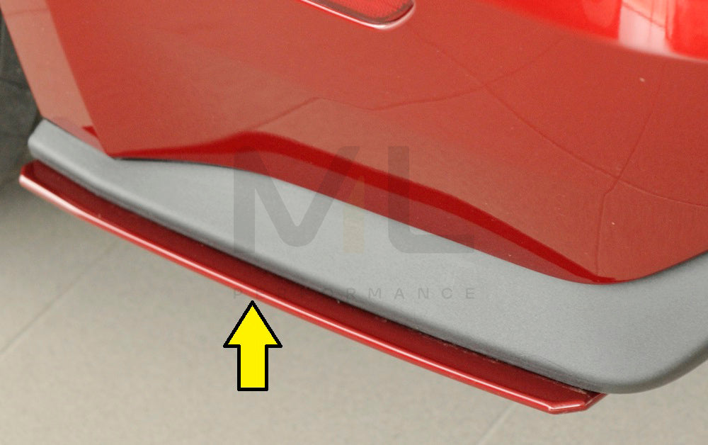 Rieger 00034253 Ford LAE Mustang 6 Rear Side Splitter 4 | ML Performance UK Car Parts