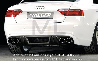 Rieger 00099075 Audi B8 B81 A5 Rear Diffuser 1 | ML Performance UK Car Parts