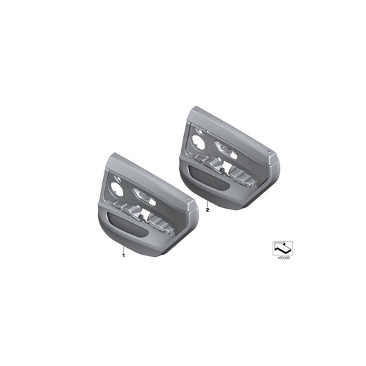 Genuine BMW 51427346347 Door Lining Leather Rear Left ROT/SCHWARZ (Inc. 430d, 428iX & 428i) | ML Performance UK