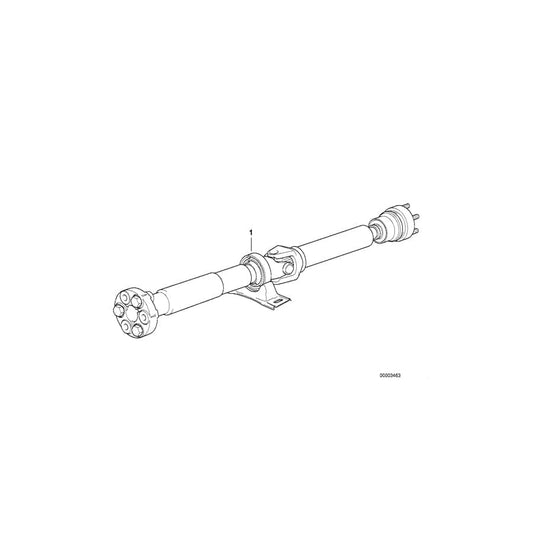 Genuine BMW 26101229393 E38 Drive Shaft Automatic Transmission L=1557MM (Inc.  & 740i) | ML Performance UK Car Parts