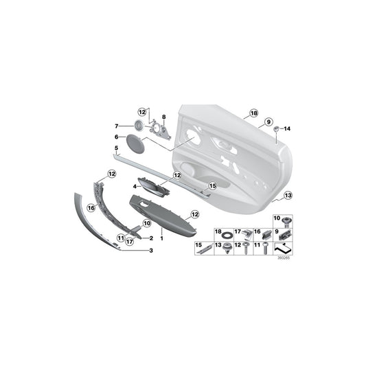 Genuine BMW 51427324445 Armrest, Rear Left VENETOBEIGE (Inc. 318d, 320d & 328iX) | ML Performance UK