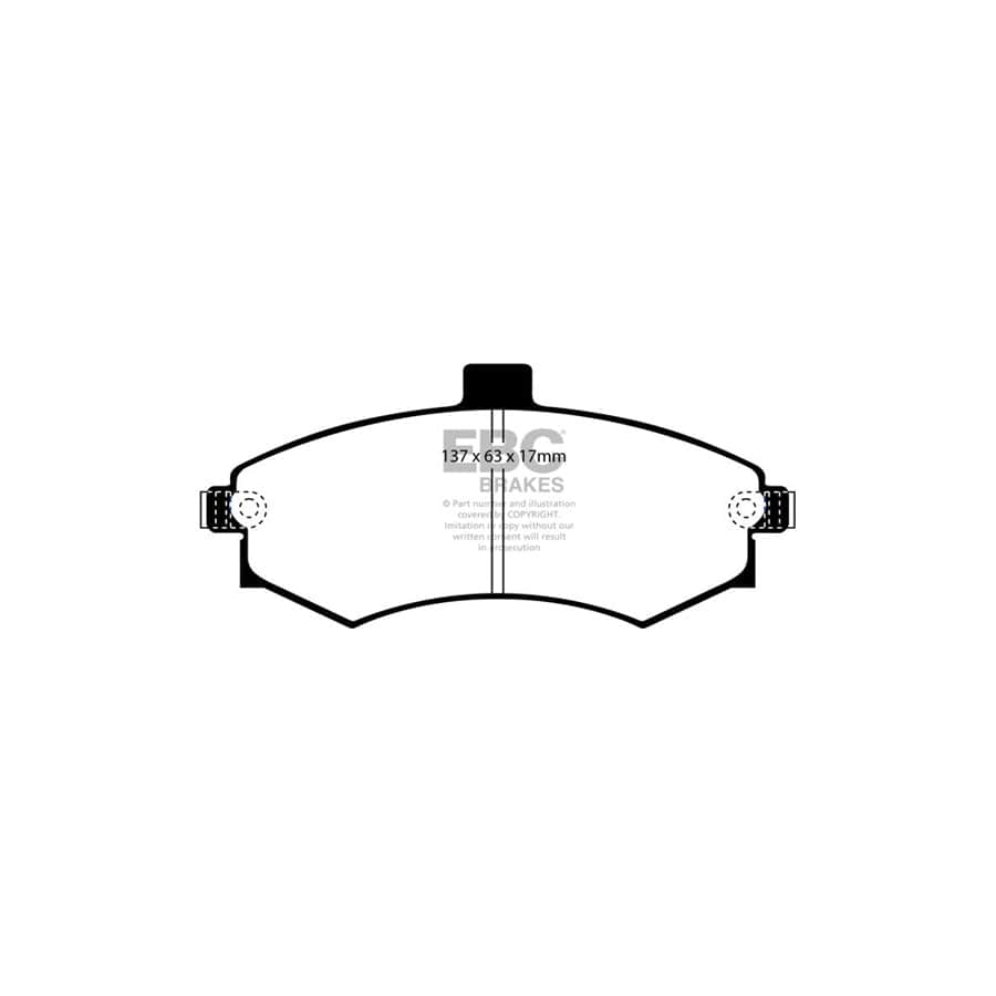 EBC PD01KF690 Hyundai Greenstuff Front Brake Pad & Plain Disc Kit  - Sumitomo/Akebono Caliper (Inc. Elantra & Matrix) 2 | ML Performance UK Car Parts