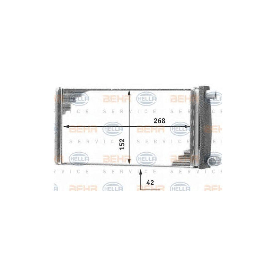 Hella 8FH 351 312-251 Heater Matrix
