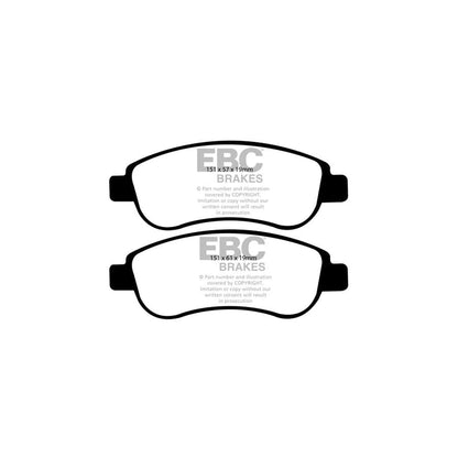 EBC PD08KF607 Honda CR-V Yellowstuff Front Brake Pad & USR Disc K 2 | ML Performance UK Car Parts