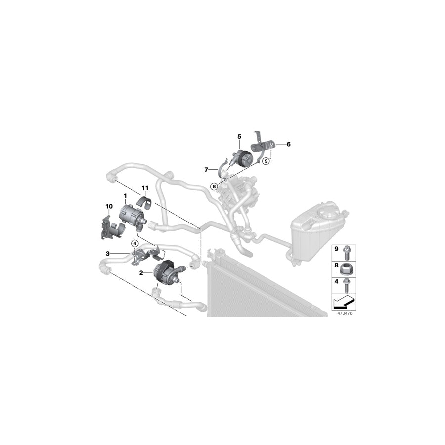 Genuine BMW 11518642846 G11 G30 G12 Holder (Inc. 740eX, 530eX & 740Le) | ML Performance UK Car Parts
