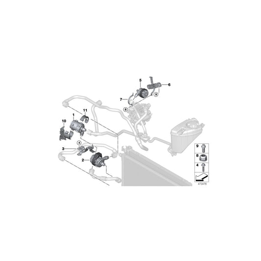 Genuine BMW 11518642846 G11 G30 G12 Holder (Inc. 740eX, 530eX & 740Le) | ML Performance UK Car Parts