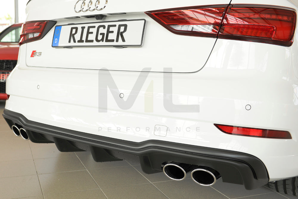 Rieger 00056825 Audi 8V S3 Rear Diffuser 8 | ML Performance UK Car Parts