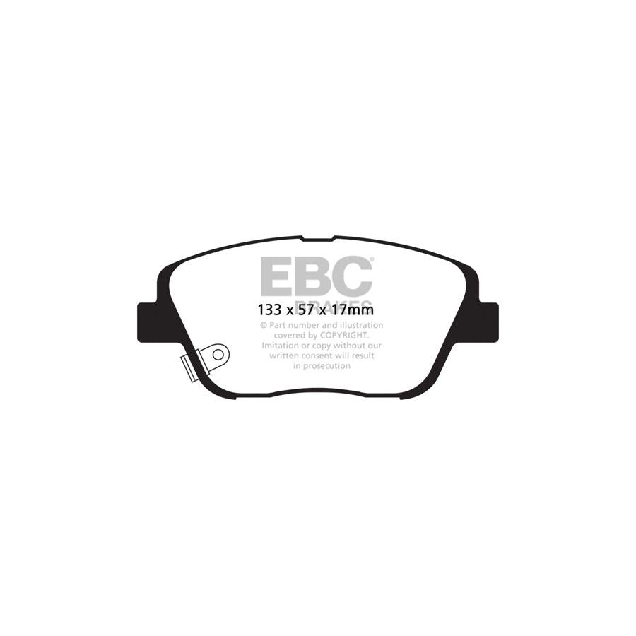 EBC DP21864 Kia Optima (TF) Greenstuff Front Brake Pads 2 | ML Performance UK Car Parts