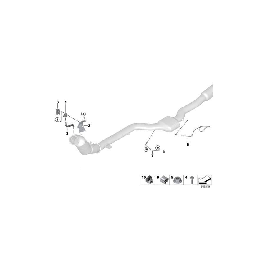 Genuine BMW 11788744984 G06 F34 G05 Temperature Sensor, Exhaust L=320 (Inc. X6 40iX, X5 30iX & X5 45eX) | ML Performance UK Car Parts