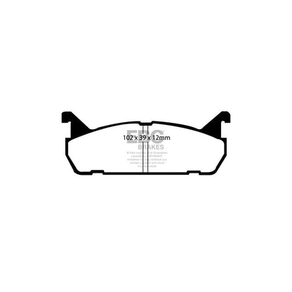 EBC PD03KR417 Mazda Yellowstuff Rear Brake Pad & Plain Disc Kit - Akebono Caliper (Inc. Mazda 323 & MX5 Mk1) 2 | ML Performance UK Car Parts