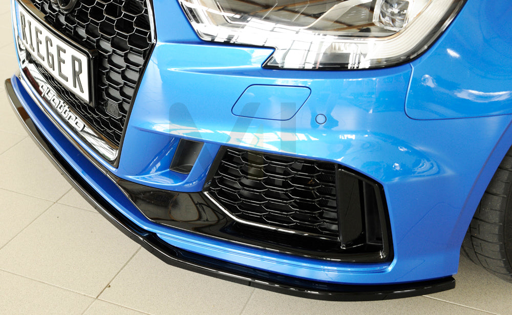 Rieger 00088161 Audi 8V RS3 Front Splitter 10 | ML Performance UK Car Parts