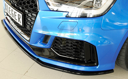 Rieger 00088161 Audi 8V RS3 Front Splitter 10 | ML Performance UK Car Parts