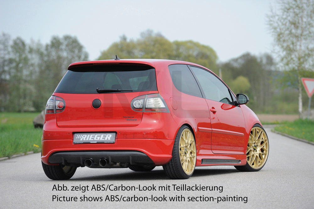 Rieger 00059411 VW Mk5 Golf Rear Diffuser 3 | ML Performance UK Car Parts