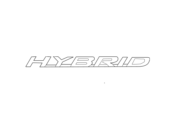 Genuine Lexus 75473-33090 ES Phase 1 Nearside Hybrid Badge