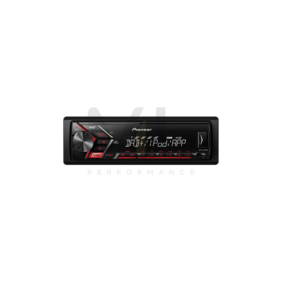 PIONEER MVH-S200DAB Car stereo 1 DIN, 12V, MP3, WAV, WMA | ML Performance Car Parts