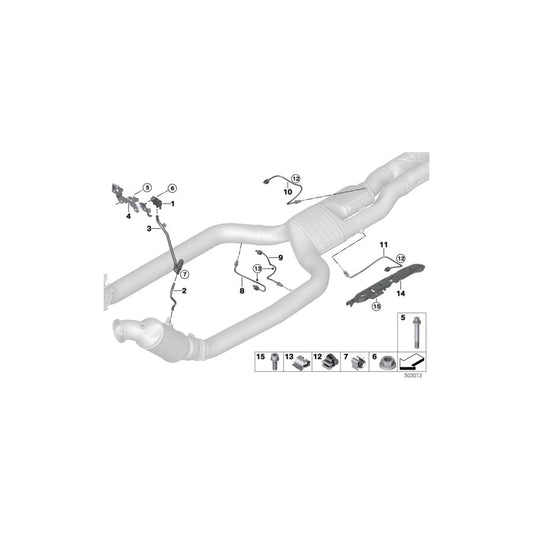 Genuine BMW 11788744030 RR11 RR31 G12 Temperature Sensor, Exhaust L=380 (Inc. M760LiX, Phantom EWB & Cullinan) | ML Performance UK Car Parts