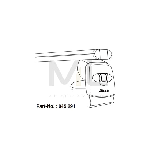 ATERA SIGNO 045291 Roof bars for MITSUBISHI Mirage / Space Star Hatchback (A0_A) for rain gutters, 122 cm, 50 kg, Aluminium | ML Performance Car Parts