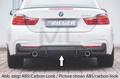 Rieger 00088072 BMW 4 Series F32 F33 F36 Rear Diffuser 1 | ML Performance UK Car Parts