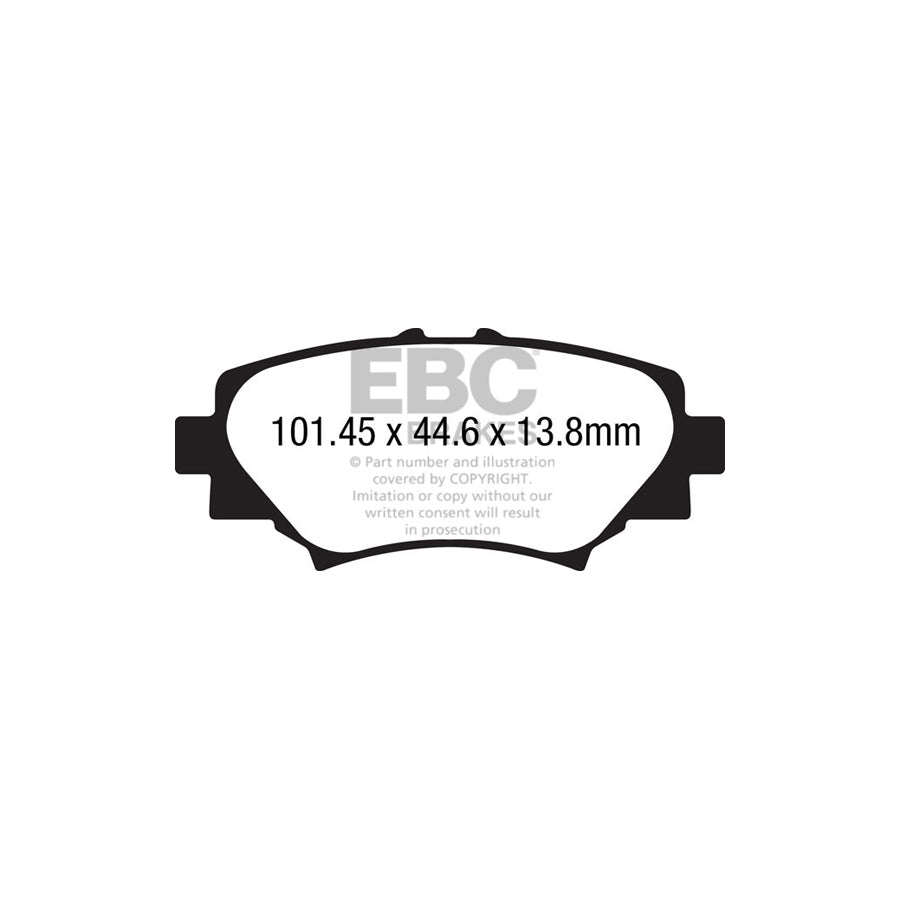 EBC DP42186R Mazda 3 Yellowstuff Rear Brake Pads 2 | ML Performance UK Car Parts
