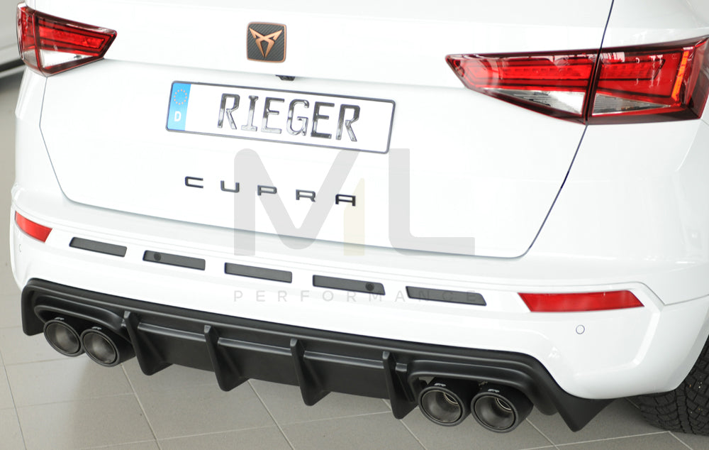 Rieger 00027045 SEAT 5FP Ateca Cupra Rear Diffuser 7 | ML Performance UK Car Parts