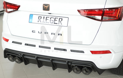 Rieger 00027045 SEAT 5FP Ateca Cupra Rear Diffuser 7 | ML Performance UK Car Parts