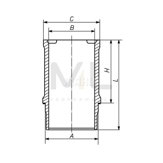 MAHLE ORIGINAL 039 WN 15 01 Cylinder Sleeve 90,0mm | ML Performance Car Parts