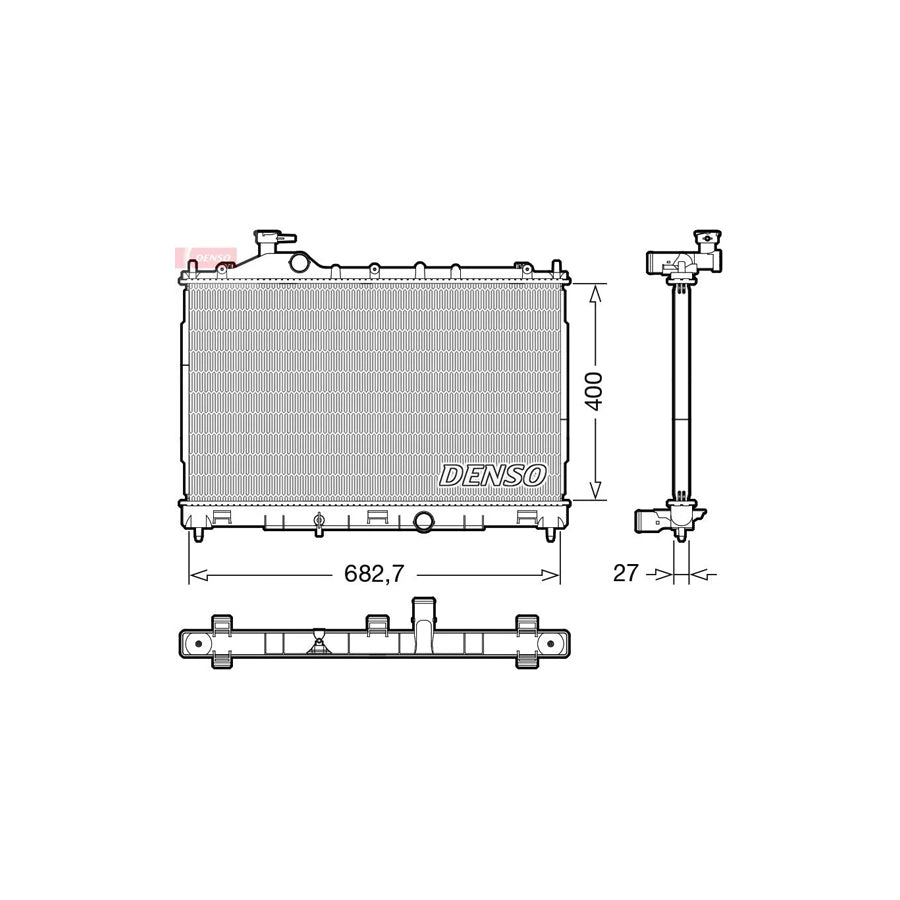 Denso DRM45058 Drm45058 Engine Radiator For Mitsubishi Eclipse Cross (Gk_) | ML Performance UK
