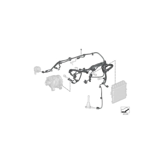Genuine BMW 12518664886 G20 G29 Wiring Harness, Eng. Sensoric Module 1 (Inc. M340i & Z4 M40i) | ML Performance UK Car Parts