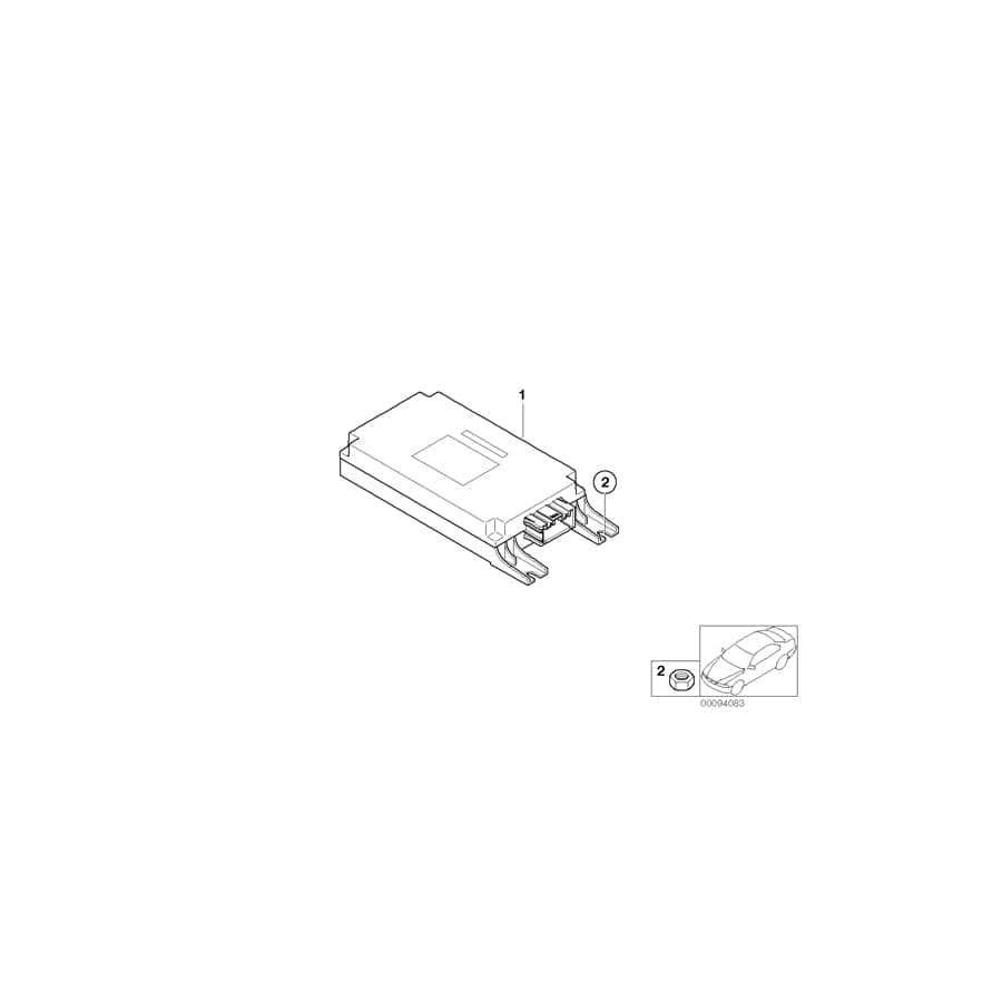 Genuine BMW 84416931985 E66 E67 E65 Control Unit, Voice Input System DEUTSCH (Inc. 745LiS, 745i & 735i) | ML Performance UK Car Parts