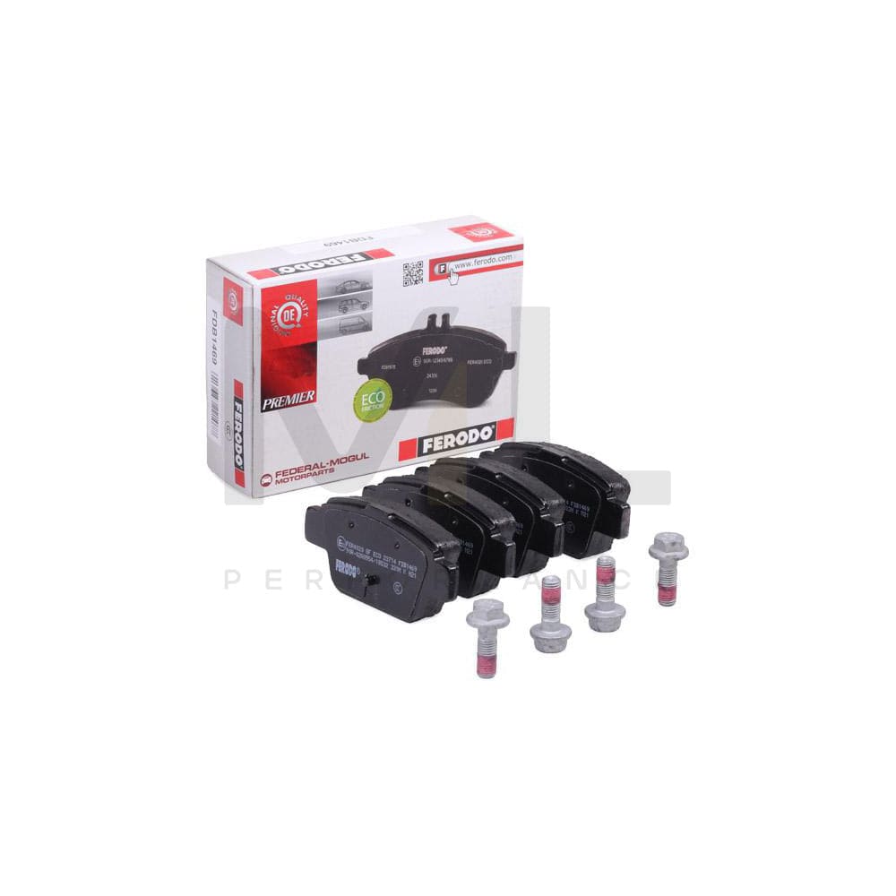 Ferodo Fdb4765 Brake Pad Set Premier Eco Friction, Prepared For Wear Indicator, With Piston Clip, Without Accessories | ML Performance Car Parts