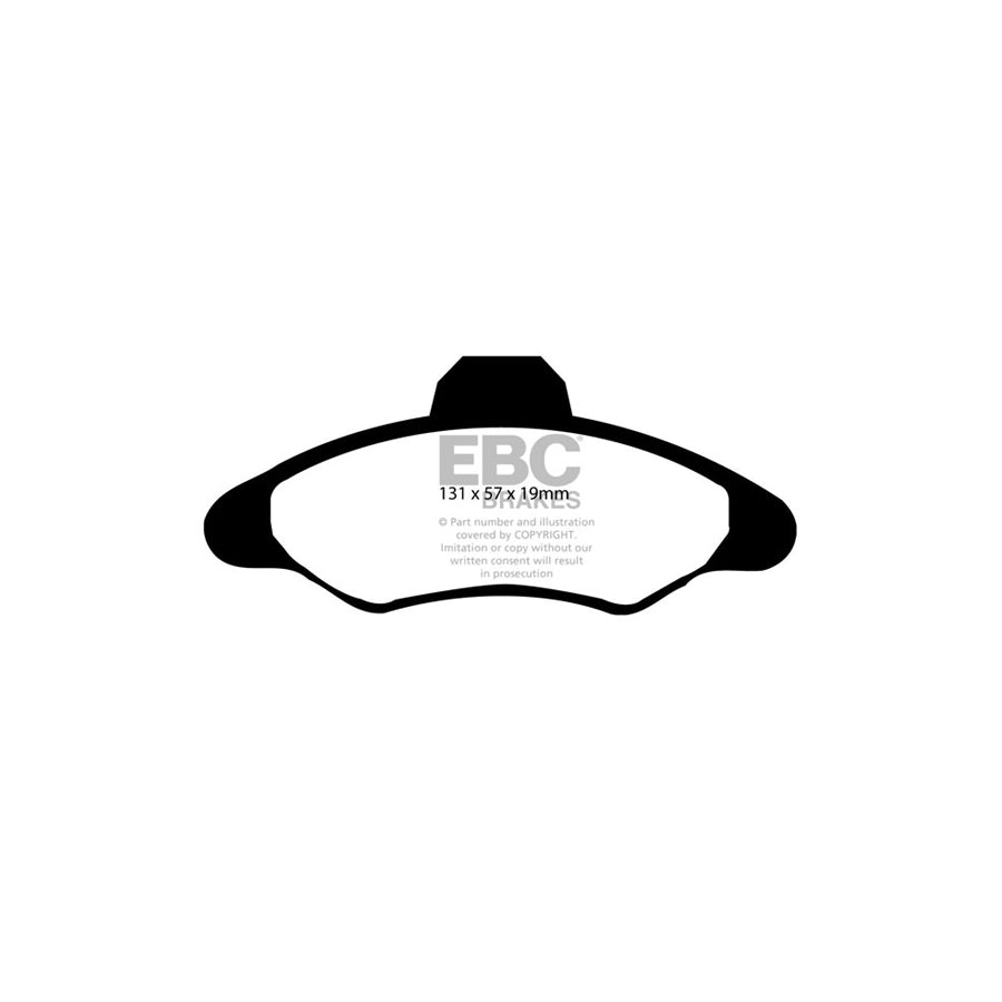 EBC PD01KF531 Ford Greenstuff Front Brake Pad & Plain Disc Kit  (Inc. Escort Mk5 & Orion) 2 | ML Performance UK Car Parts
