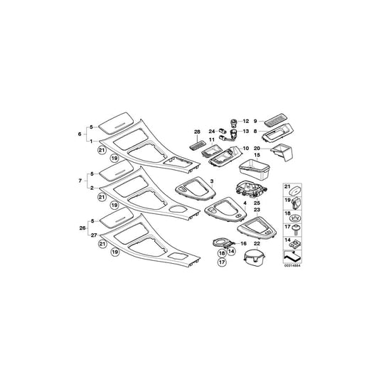 Genuine BMW 51167137480 E93 E93 Set Decorative Strips, Poplar Woodgrain HELL (Inc. 335i, M3 & 320d) | ML Performance UK Car Parts