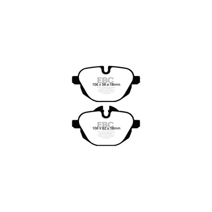 EBC PDKR1021 BMW Ultimax Rear Brake Pad & Plain Disc Kit - TRW Caliper 2 | ML Performance UK Car Parts