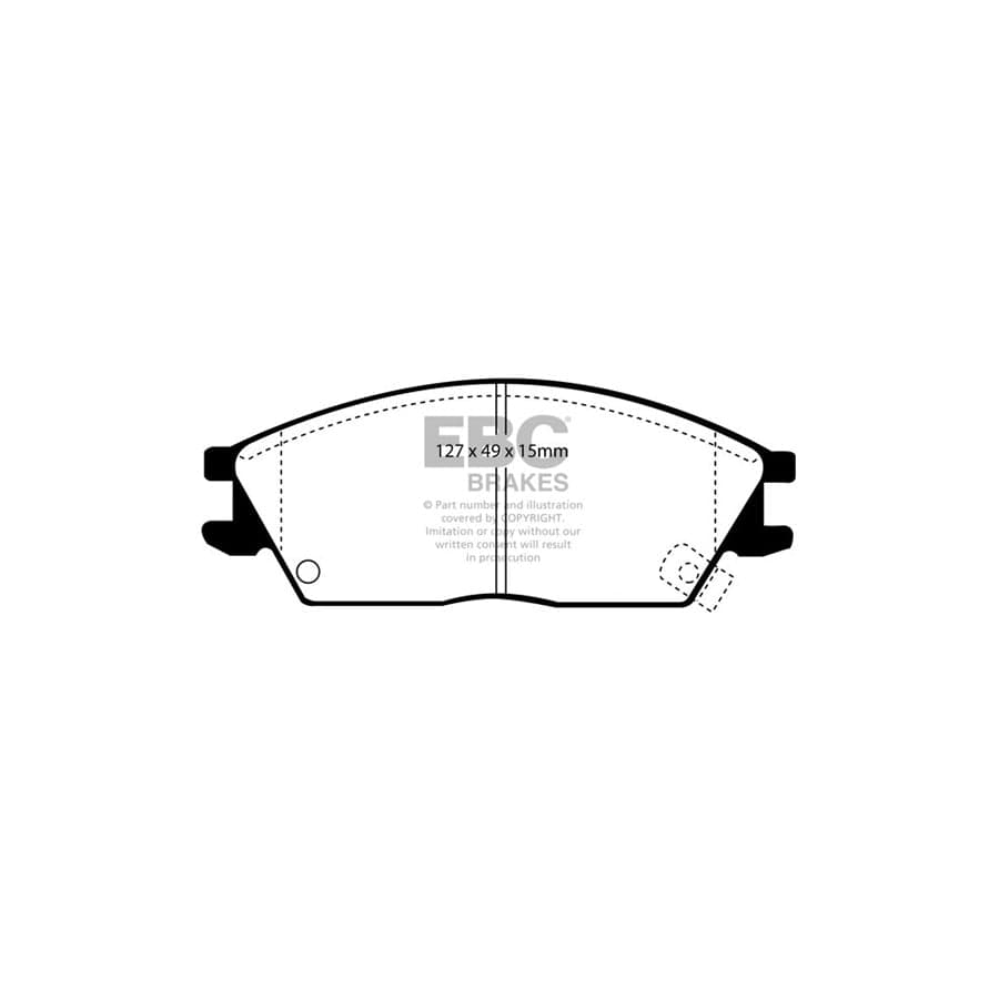EBC PD01KF693 Hyundai Getz Greenstuff Front Brake Pad & Plain Disc Kit  2 | ML Performance UK Car Parts