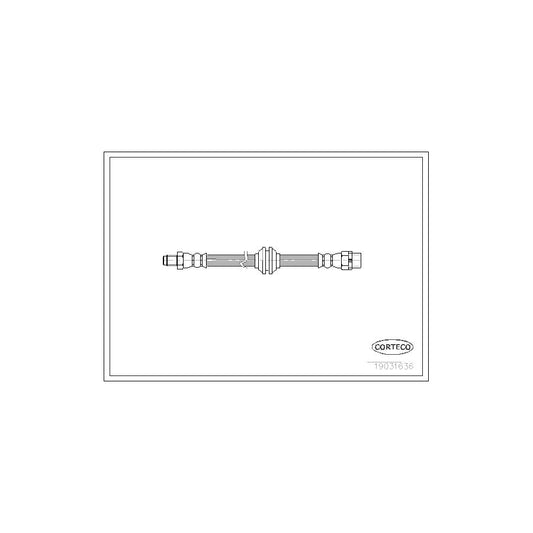 Corteco 19031636 Brake Hose For Bmw 7 (E65, E66, E67) | ML Performance UK