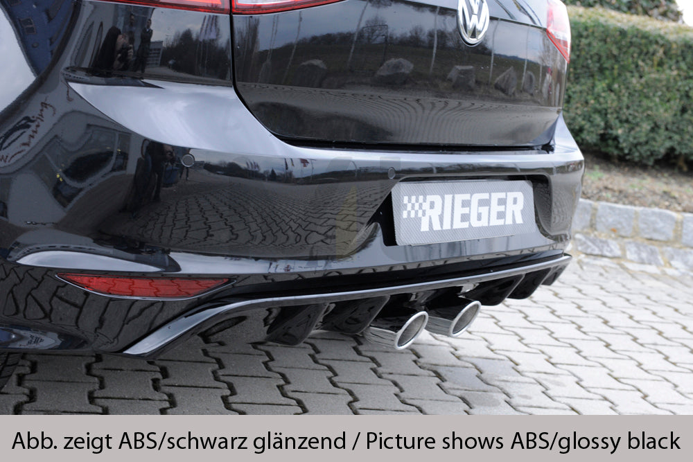 Rieger 00059573 VW Mk7-Line Golf R Rear Diffuser 2 | ML Performance UK Car Parts
