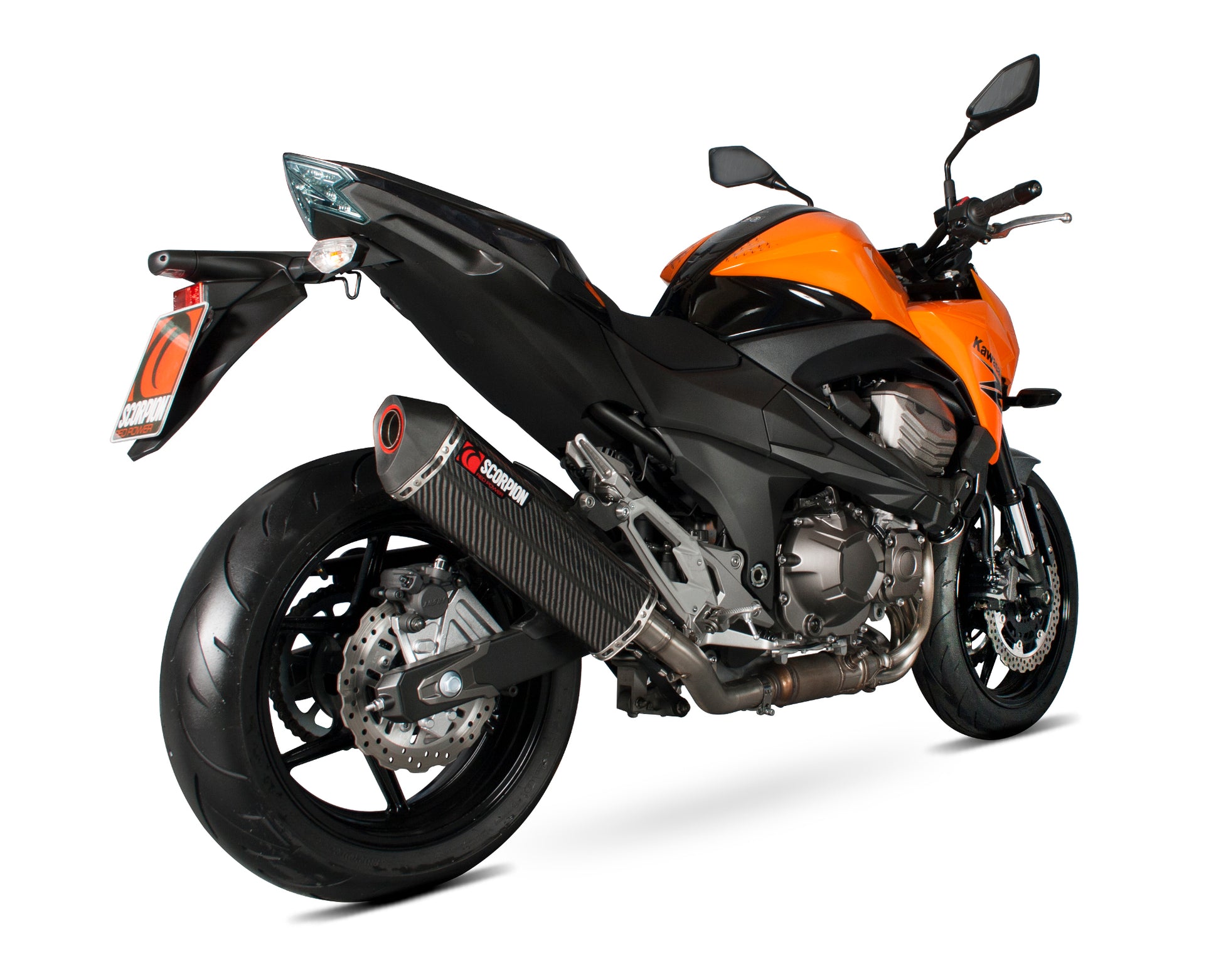 Scorpion RKA101CEO Kawasaki Z800 E Serket Parallel Slip-On - Carbon Fibre Sleeve | ML Performance UK UK