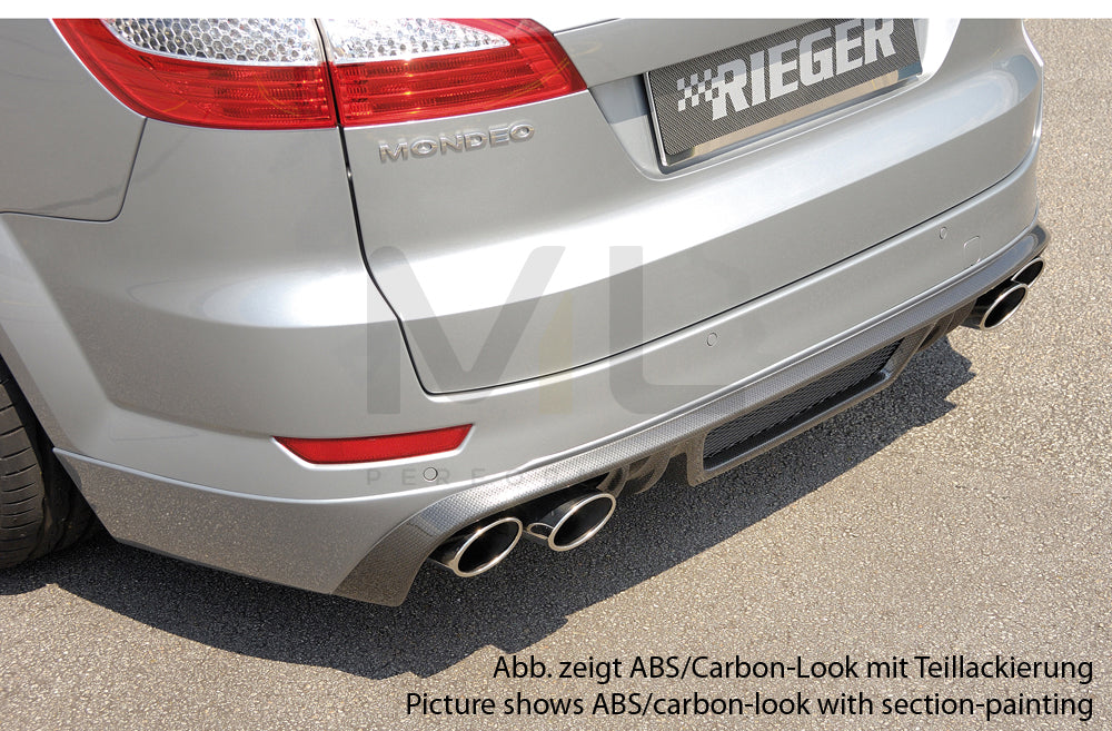 Rieger 00099111 Ford BA7 Mondeo Rear Diffuser 6 | ML Performance UK Car Parts