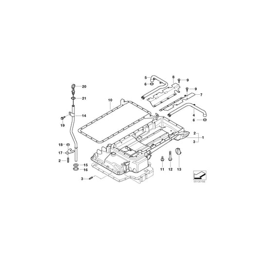 Genuine BMW 11131406553 E39 Oil Deflector, Left (Inc. M5) | ML Performance UK Car Parts